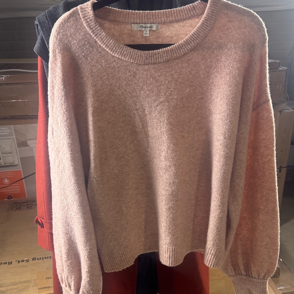 Madewell Dusty Pink Crewneck Sweater